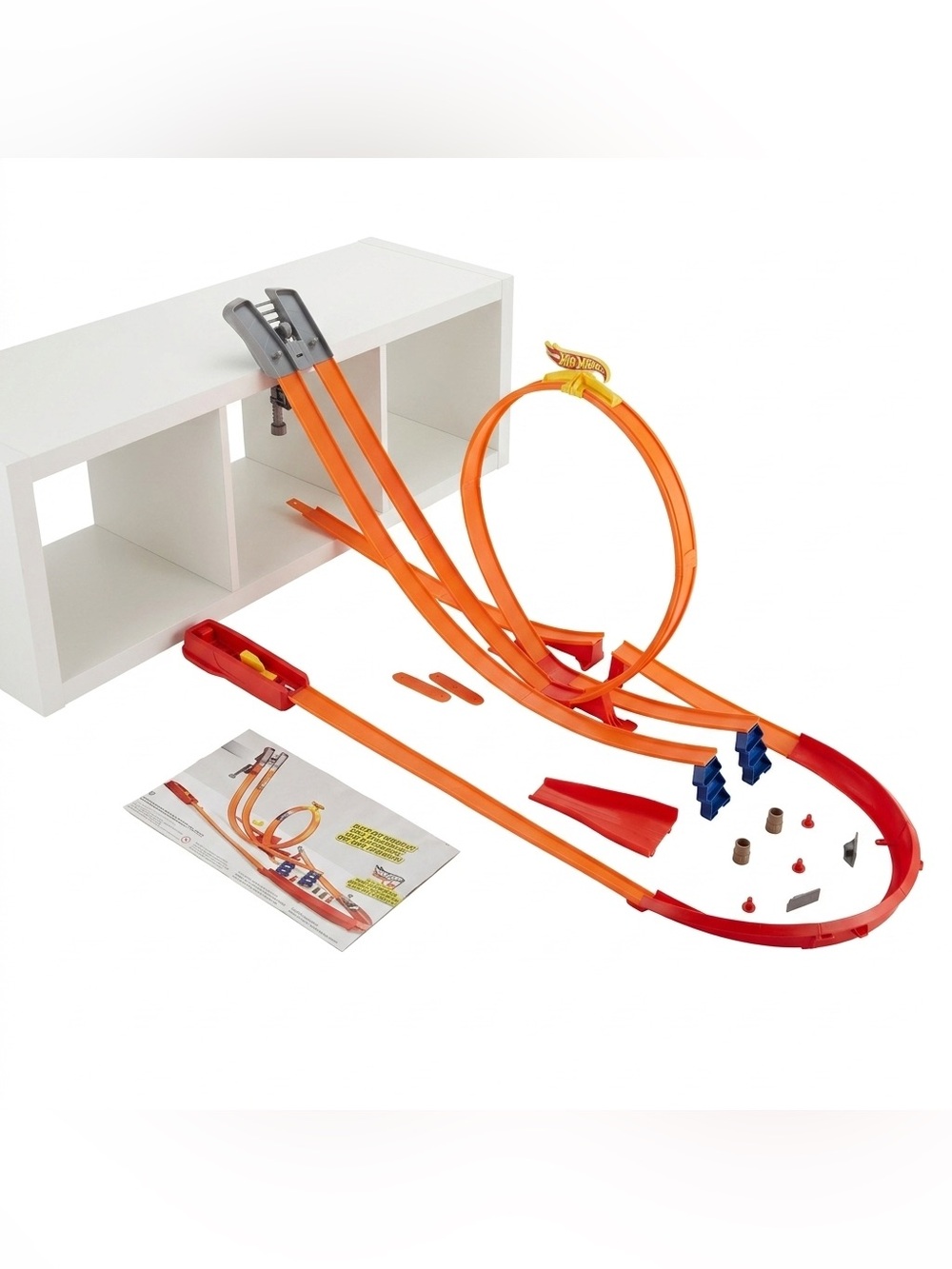 Hot Wheels Orange Loop Racer Track Set for Kids